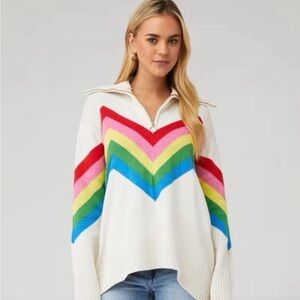 Show Me Your MuMu Weston Half Zip Oversized Pullover Size M